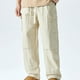 thumbnail image 1 of Pantalones deportivos cargo para hombre, largos, con cintura elástica, cordones, bolsillos y perneras con correa, 1 of 3