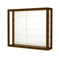 thumbnail image 6 of Waddell 8903K-MB-MK Heirloom 36 x 30 x 8 in. Wall Case with 5 Shelves, Mirror Back - Carmel Oak, 6 of 6