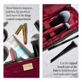 thumbnail image 2 of LAURA GELLER NEW YORK Neceser de Maquillaje Acolchado - Neceser Organizador para Viajes - Neceser de Maquillaje de Gran Capacidad y Tamaño Completo - Fácil de Limpiar (Acolchado con Estuche para Broch, 2 of 5