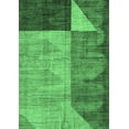 thumbnail image 1 of Ahgly Company Indoor Rectangle Abstract Emerald Green Modern Area Rugs, 7' x 10', 1 of 4