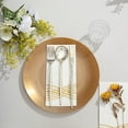 BalsaCircle 10 Round 10" Gold Glossy Disposable Salad Dinner Plastic ...