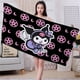 thumbnail image 1 of Sanrio-Toalla de baño de microfibra con dibujos animados Kuromi Hello Kitty My Melody, toalla de playa Bonita, personaje de Anime, absorbe el agua y rápidamente, 1 of 6