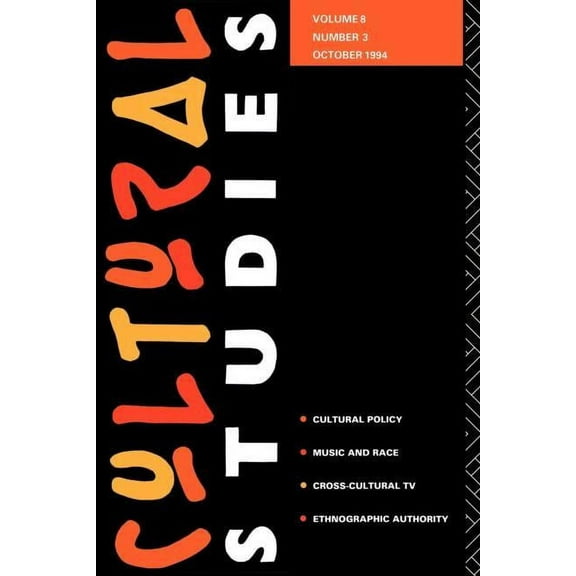 Cultural Studies Cultural Studies: Volume 8, Issue 3, Book 8, (Paperback)
