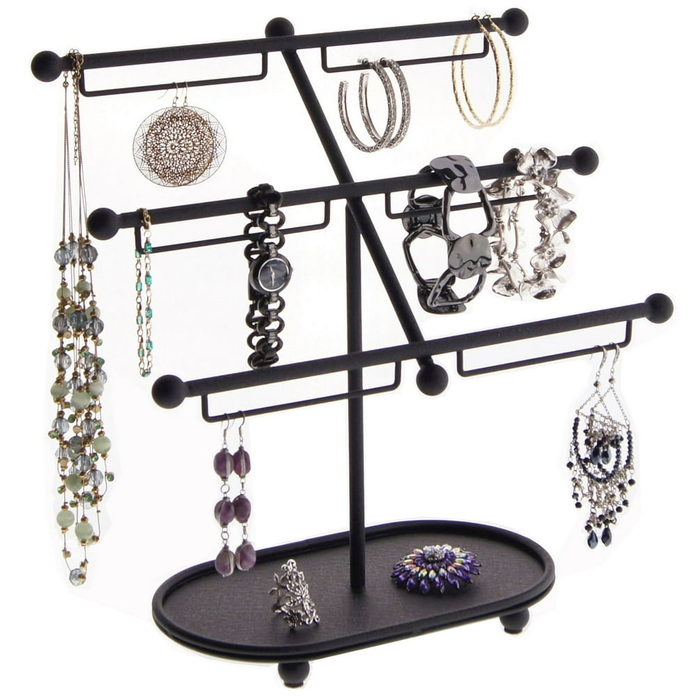 Angelynn's Large Earring Holder Organizer Metal Jewelry Storage