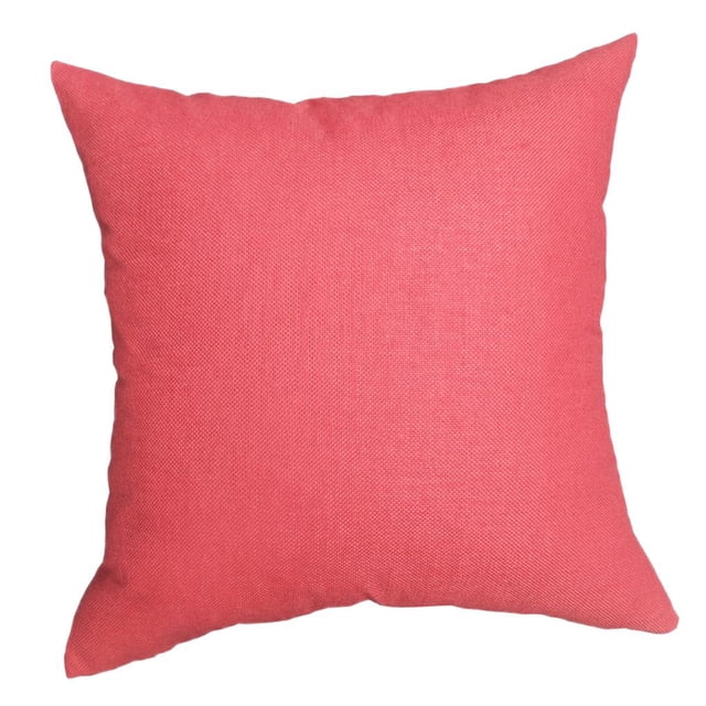Funda De Almohada De Tiro Cuadrado Suave Para Decoración De Cojines De Color Sólido - rojo, tal se describe Macarena Funda de almohada de tiro cuadrado
