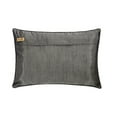 thumbnail image 3 of The HomeCentric Decorative Pillow Covers Grey Pack of 2, 12"x20" (30x50 cm) Lumbar Pillow Cover, Jacquard Textured, Bead, Hand Embroidery Oblong Cushion Covers, Geometric Modern - Configuration, 3 of 3