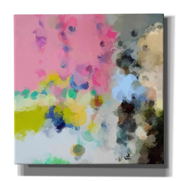 Epic Graffiti 'Abstract Colorful Flows 20' by Irena Orlov Giclee Canvas Wall Art, 37"x37"