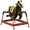 Brown#8, variant on Kids Bikes Wooden Rocking Horse Toddler Baby Ride-on Toys for Kids 1-3 Years with Classic Design & Wood Safety Bar, White,Kids Riding Toys