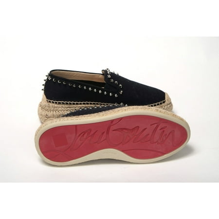 Christian Louboutin Obscur Black Platform Espadrille Espadrille Shoes Shoe size: 4.5