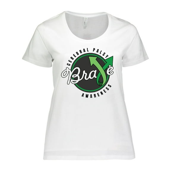 Inktastic Cerebral Palsy Awareness Brave Women's Plus Size T-Shirt