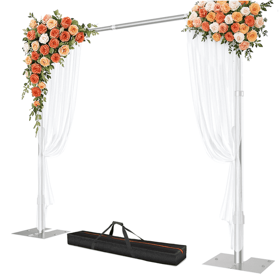 Emart Drape Backdrop Stand Kit, Heavy Duty 10ft x10ft, Adjustable Metal Frame for Wedding Birthday,Party,Banquet