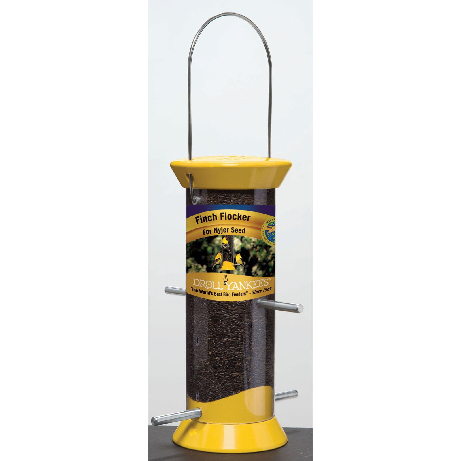 Quantity 1 CJM15G 15-Inch Forest Green Mixed Seed Feeder 