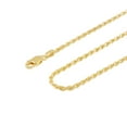 thumbnail image 3 of Sterling Silver and Gold Plated Rope Chain Necklaces and Bracelets - 2.00MM Thick - 22 Inches, 3 of 7