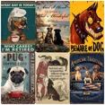 thumbnail image 2 of cartel de hojalata de metal grueso retro, cartel de aluminio con diseño de perro Corgi, carteles novedosos, arte de pared para decoración del hogar, carteles divertidos para el hogar de 8 x 12 pulgada, 2 of 5