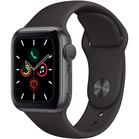 Restored Apple Watch Series 5 (GPS, 44mm) - Aluminum Case - Space Gray Sport Band (Refurbished)