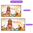 thumbnail image 5 of Happy Thanksgiving Bloodhound with Turkey Pumpkins Autumn Vibes Desk Mat Full Keyboard Mouse Pad Dog Lover Large Mousepad - 12018, 5 of 5