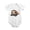White, variant on Sloth Wearing Headphones On Turntable Baby Bodysuit, 100% Cotton Short Sleeve Snap Romper, 0-12 Months