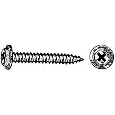 w & e sales 2922 phillips round iflat topi washer head sheet metal screws-ab, no.10 x 16 x 1 in., package of (Best Helmet For Round Head)