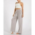 thumbnail image 3 of SOMER Women's Wide Leg Palazzo Lounge Pants with Pockets Light Weight Loose Comfy Casual Pajama Pants, 3 of 6