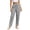 *Gray, variant on VBVC Women's Cotton Linen Drawstring Pants , Casual Straight Leg Summer Pants For Women , Ladies' Lightweight Work Office Trousers with Pockets,Army Green,S-2XL