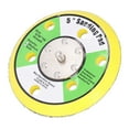 thumbnail image 4 of PU Backing Pad 5 Inch, Hook and Loop Design with 5/16-24 Thread, Compatible with Pneumatic Sanders, 12000 RPM Max Speed, Ideal for Polishing/Finishing/Sanding Foam/Wool/Paper/Microfiber Discs, Yellow, 4 of 6