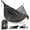 Tribal Grey, variant on Camping Hammock – Ultralight Hammock for Backpacking, Hiking, Festivals, Travel - Easy Setup with Tree-Friendly Ropes & Steel Carabiners, Heavy Duty Parachute Nylon