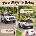 thumbnail image 5 of UBesGoo Licensed Lexus 24V Powered Ride on Car Toy for Kids, Electric Car with Remote Control, LED Lights, Bluetooth, Age 3+, White, 5 of 8