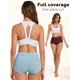 thumbnail image 4 of Ropa interior de algodón ALLBASE para mujer, cintura alta, paquete de 5 unidades, 3XL, 4 of 6