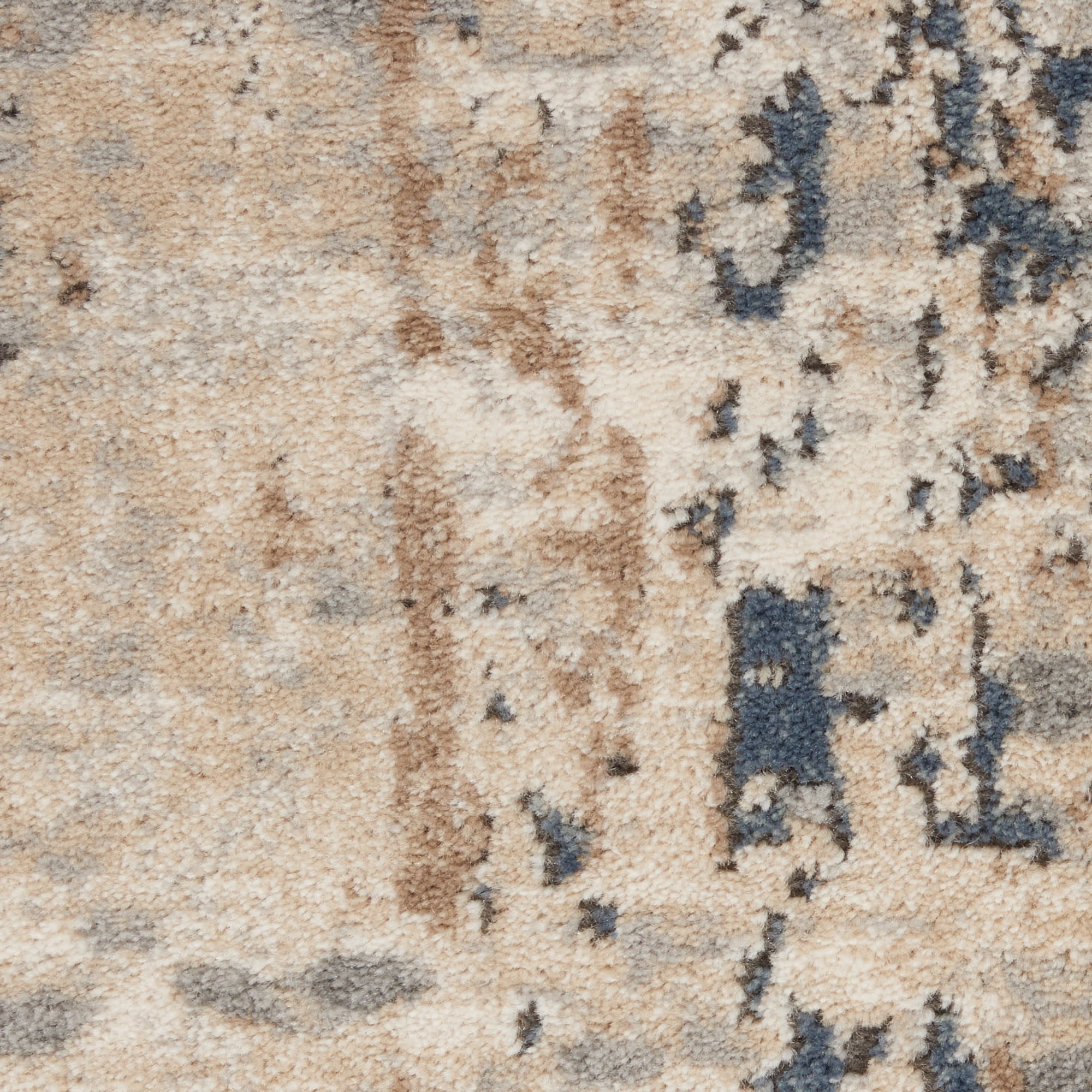 Nourison Concerto Rustic Beige/Grey 6'7" x 9'6" Area Rug, (7x10)