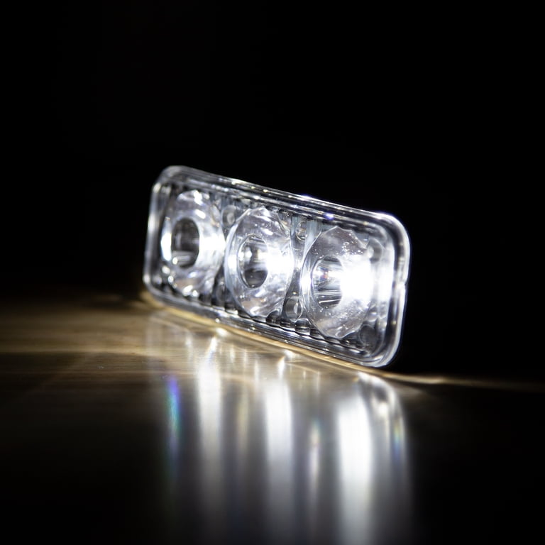 2X L-Shaped 6-LED Super White 12V Waterproof Fog Light Lamp - Universal Car Accessory