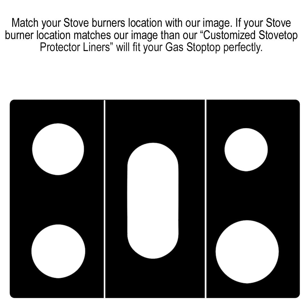 Stove Protector Liners Compatible with KitchenAid Stoves, Gas Ranges - Customized - Easy Cleaning Liners for KitchenAid Compatible Model YKSDB900ESS2