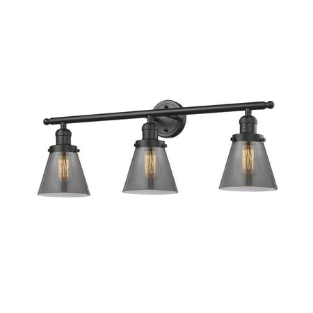 

Innovations 3-LT LED Small Cone 30 Bathroom Fixture - Oil Rubbed Bronze - 205-OB-G63-LED