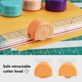 thumbnail image 3 of Rotary Cutter Set,Paper Cutter Set with 12x18 Inch A3 Self-Healing Cutting Mat, Acrylic Ruler, 4 Interchangeable Blades for Craft Scrapbooking Sewing, 3 of 6