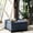 Blue, variant on Button In Charcoal - Solid Wood Legs, Ample Interior Space For Storage Soft Close With Extra High Density Foam,