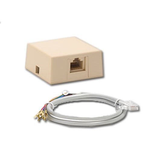 1 RJ31X PHONE JACK & CORD ADEMCO VISTA GE CONCORD ALARM