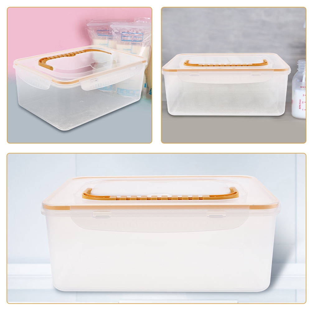 OULII Breastmilk Storage Box Multi-Color PP Space-Efficient for Fridge Use