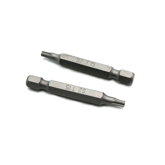 TMAX 25 pc T15 Torx Star 6 Point T-15 Screwdriver Impact Ready 2 Inch Length Insert Bits Hex Shank with Quick Release Slot
