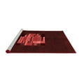 thumbnail image 2 of Ahgly Company Machine Washable Indoor Rectangle Abstract Red Modern Area Rugs, 8' x 10', 2 of 4