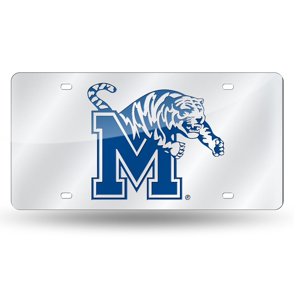 University of Memphis License Plate Tag in Silver
