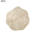 thumbnail image 1 of Tapis de Repas Rose PVC Résistant aux Hautes Températures Isolation 6 Pcs, 1 of 9