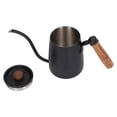 thumbnail image 2 of Goose Neck Coffee Pot, Accuracy Flows Control Ergonomic Handle Pour Over Coffee Kettle Scratch Resistance  For Home Beige,Black, 2 of 8
