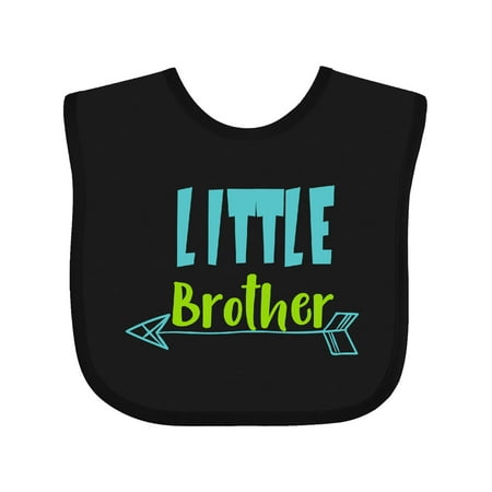 

Inktastic Little Brother Younger Brother Arrow Sibling Gift Baby Boy Bib