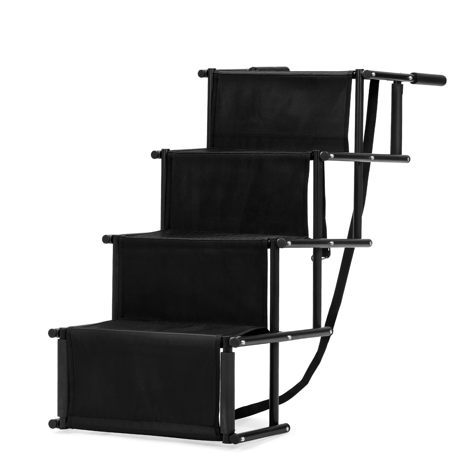 Pefilos 4 Steps Dog Ramps for Large Dogs SUV, Car, Dog Stairs Foldable Pet Ramp for High Beds, Trucks, Supports Up To150 lbs, Black Pefilos 4 Steps Dog Ramps for Large Dogs SUV, Car, Dog Stairs Foldable Pet Ramp for High Beds, Trucks, Supports Up To150 lbs, Black
