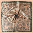 thumbnail image 3 of Wancir 35” Large Square Satin Head Scarf -Silk Accessories Classic Patterned Squares Beach Bandanas for Women, 3 of 5