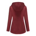 thumbnail image 3 of Vedolay Womens Fall Tops Womens Oversized Frayed Lightweight Casual Jacket Button Down Casual Jacket,B S, 3 of 4