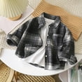 Toddler Shirt Boys 2T Boys Girls Long Sleeve Flannel Plaid Shirt Button