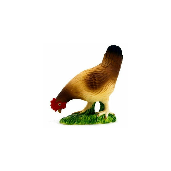 Mojo Hen Eating Toy Figurine