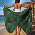 thumbnail image 1 of TaTaai Women St Patrick's Day Printed Beach Dress Ribbon Wrap Skirt Lightweight Sheer Long Dress Cover Up for Summer Beach Vacation Wear Gift, 1 of 9