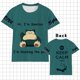 thumbnail image 1 of Camiseta de Pokémon para niños y niñas, camisa con estampado 3d de Pikachu, manga corta, informal qym unisex, 1 of 2
