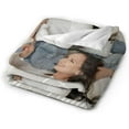thumbnail image 5 of Custom Blanket with Photos Personalized Text Customized Blanket for Valentine's Day Gift for Husband Wife Girlfriend Boyfriend Father Mother's Day Christmas (1 Photos, 50“x40”) Blankets, 5 of 5